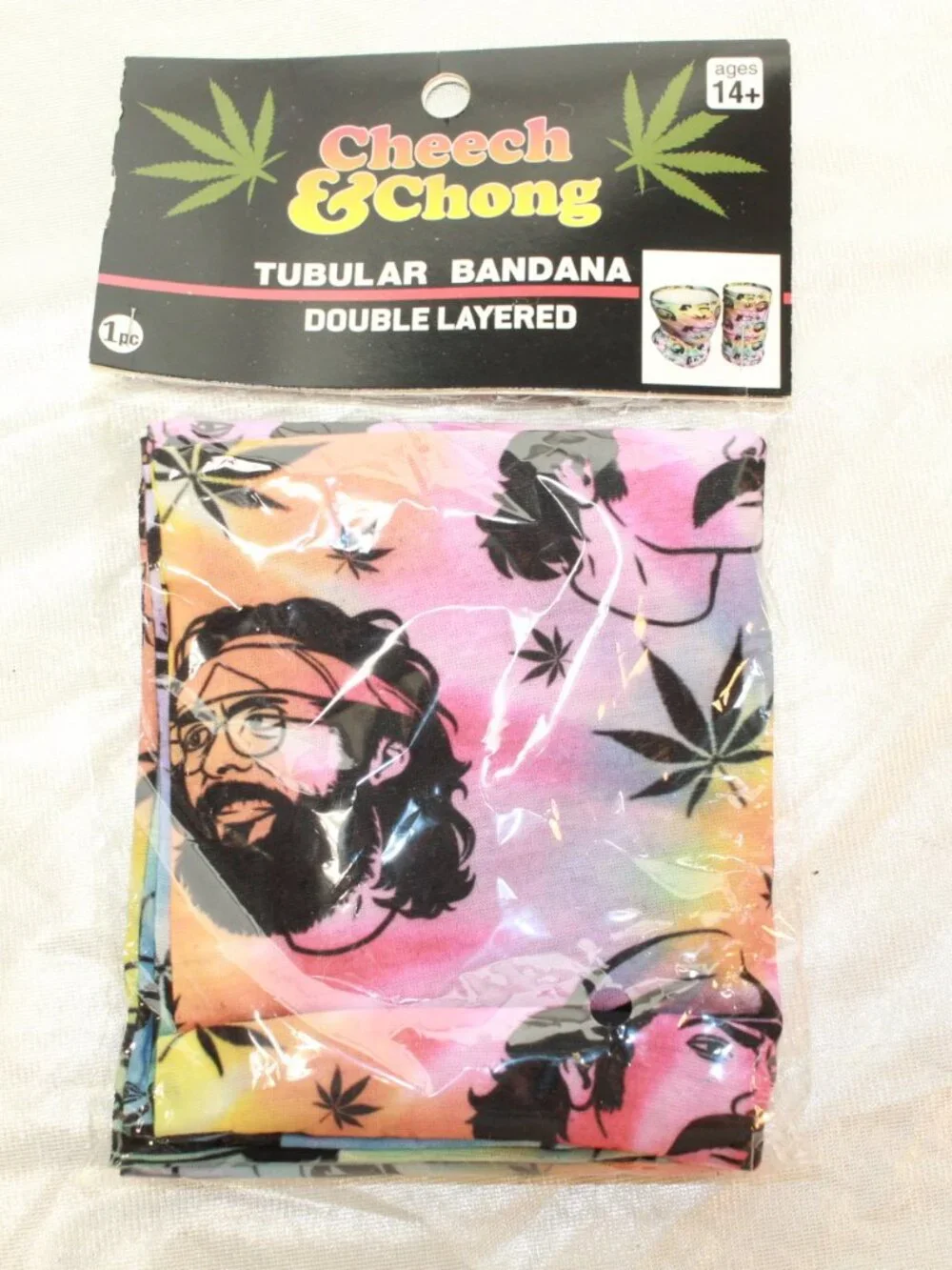Cheech & Chong Double Layered Polyester Tubular Bandana - 2020 New